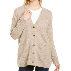 Madewell merino wool cardigan S sweater tan brown